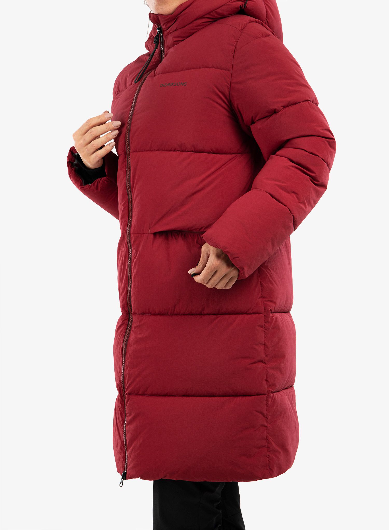 Dámsky kabát Didriksons Nomi Parka 2 - ruby red