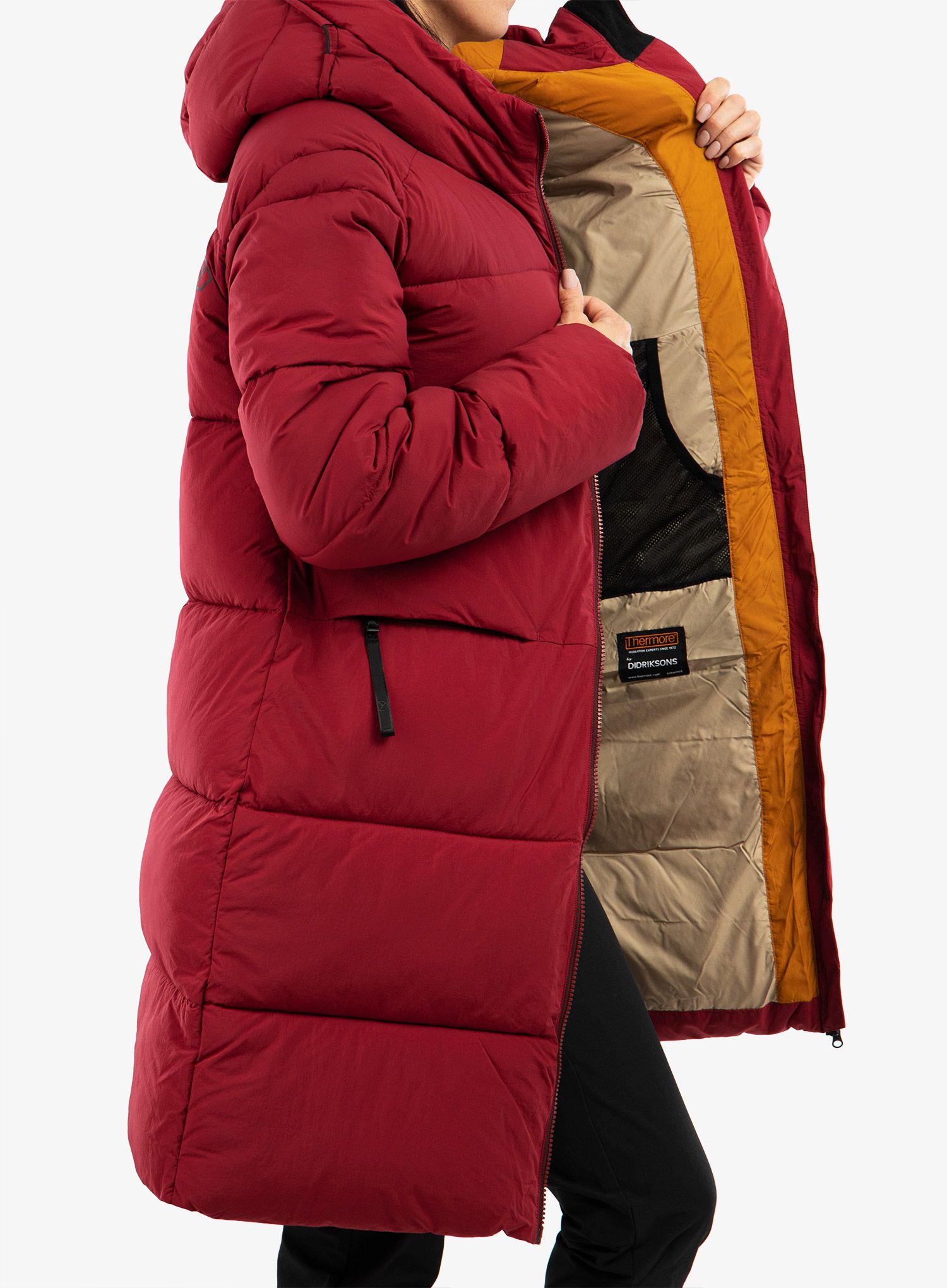 Dámsky kabát Didriksons Nomi Parka 2 - ruby red