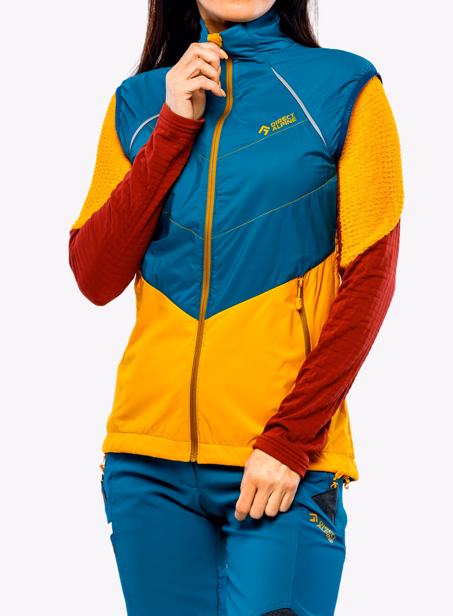 Dámska vesta Direct Alpine Bora Vest Lady - emerald/mango