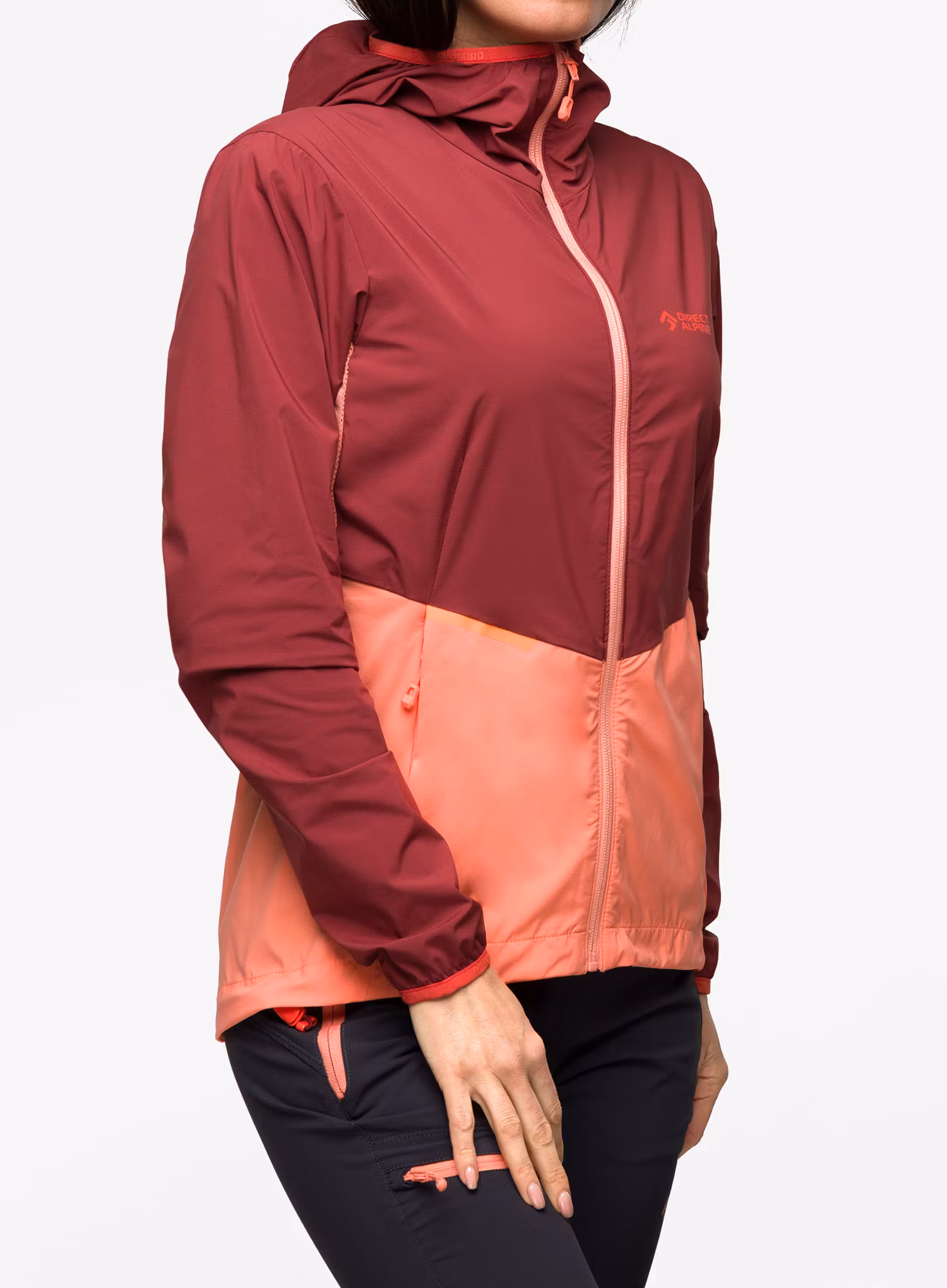 Softshellová bunda dámska Direct Alpine Brenta Lady - palisander/coral