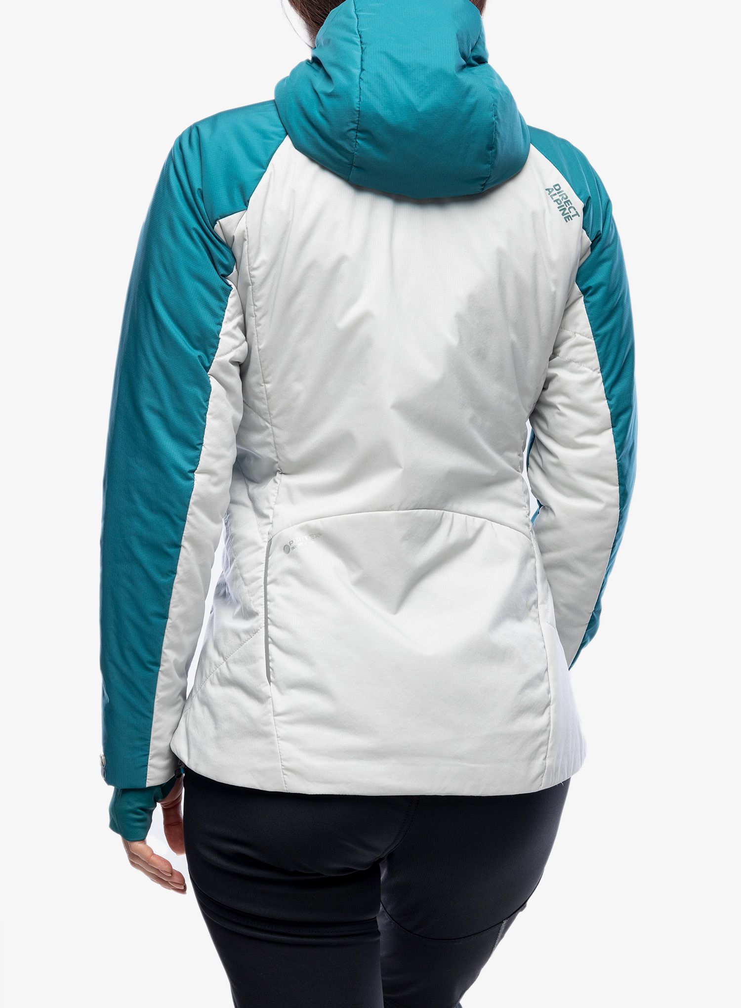 Páperová bunda Direct Alpine Uniq Lady - emerald/grey