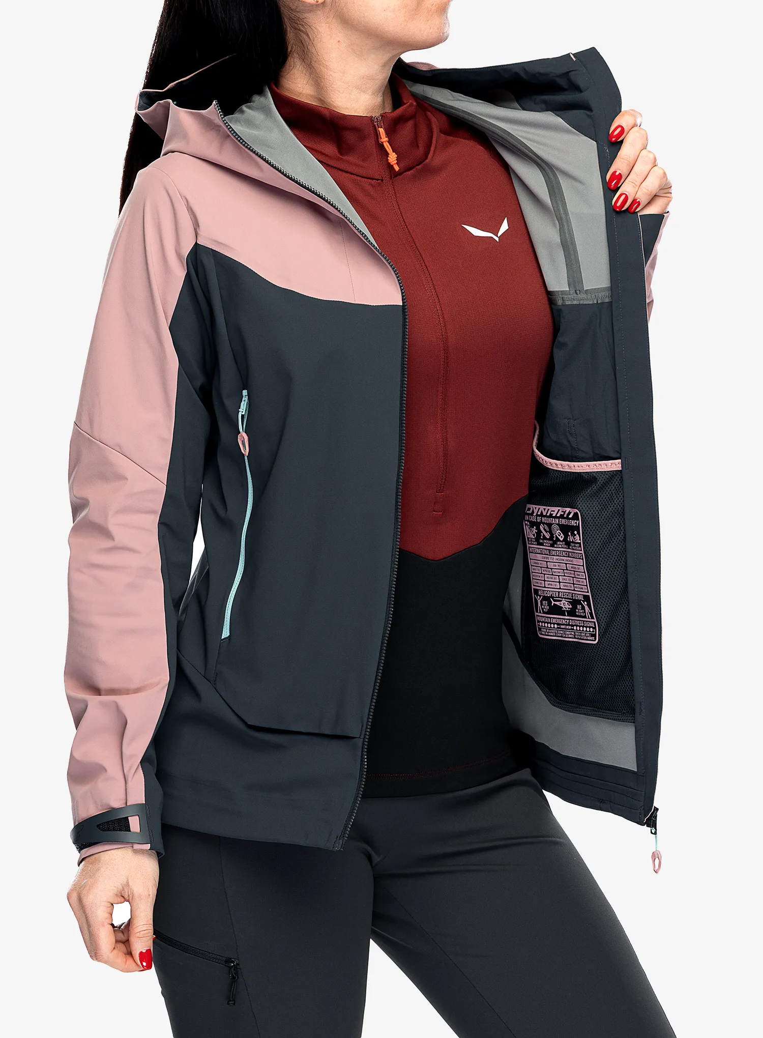 Softshellová bunda dámska Dynafit Radical Softshell Jacket - mokarosa