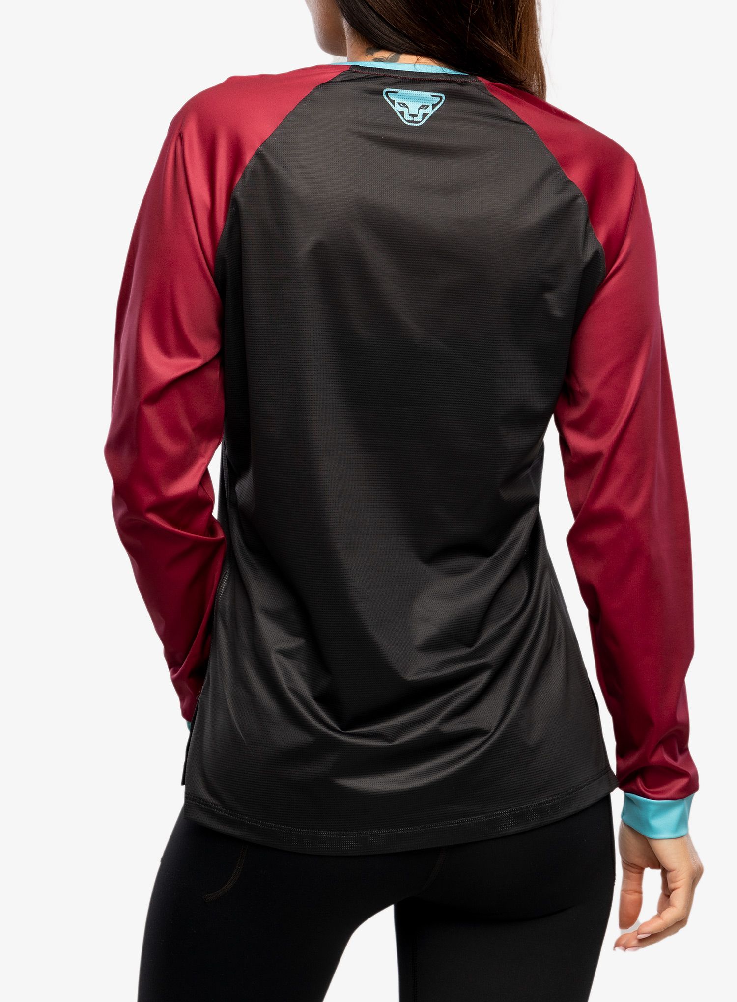 Dámska cyklistická mikina Dynafit Ride L/S  - black out beet red