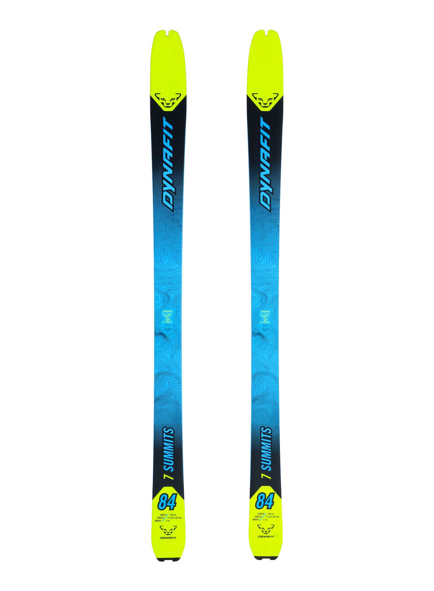 Skialpinistické lyže Dynafit Seven Summits Ski - lime yellow/black