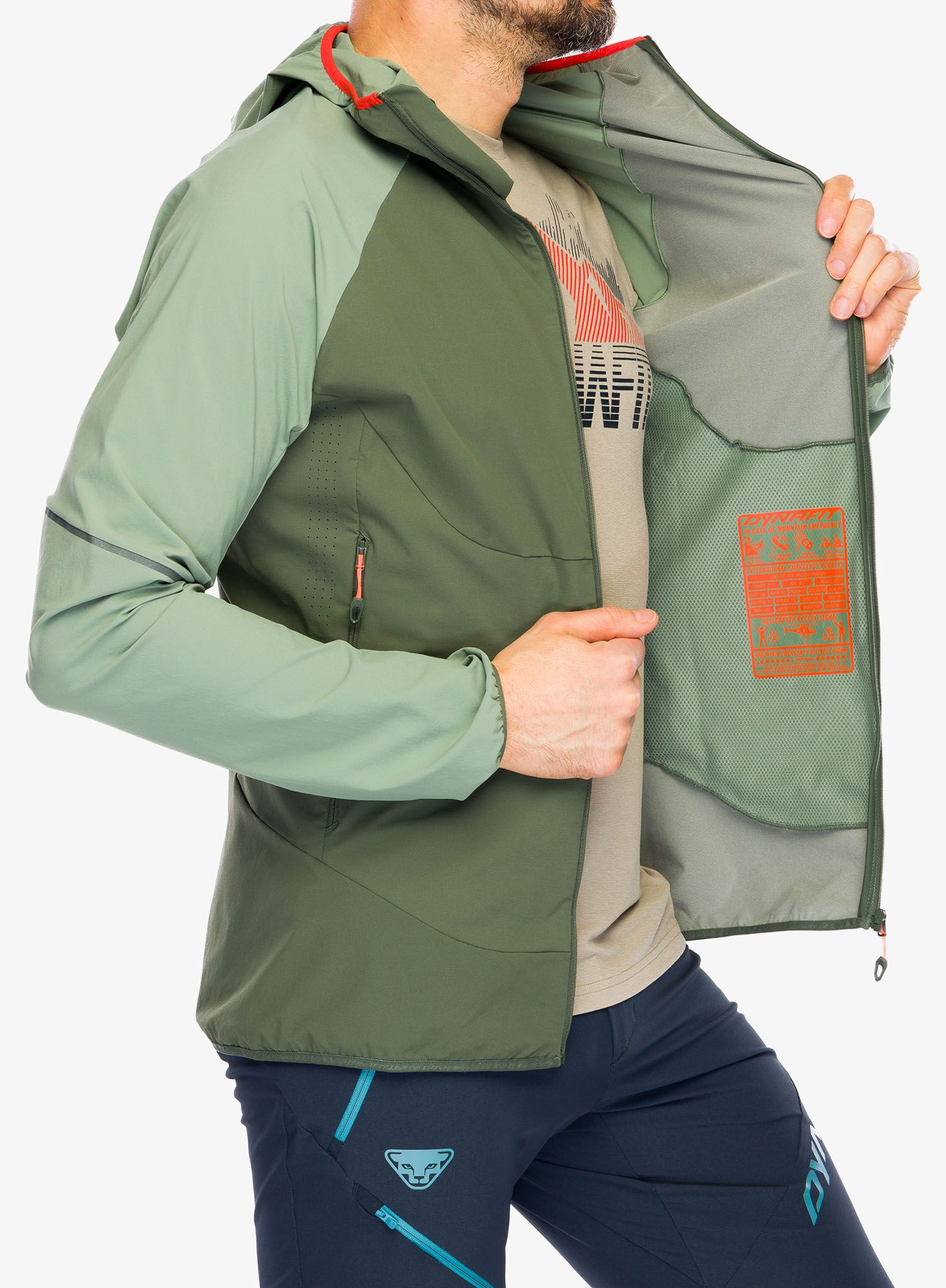 Softshellová bunda Dynafit Transalper DST Jacket - sage