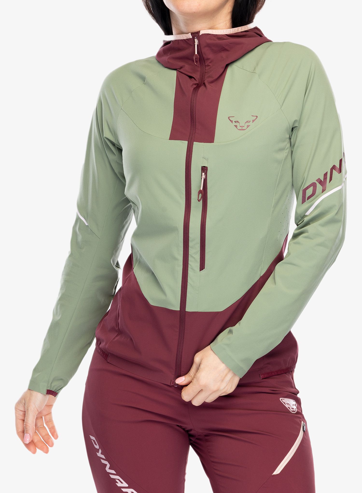 Softshellová bunda dámska Dynafit Traverse DST Jacket - sage