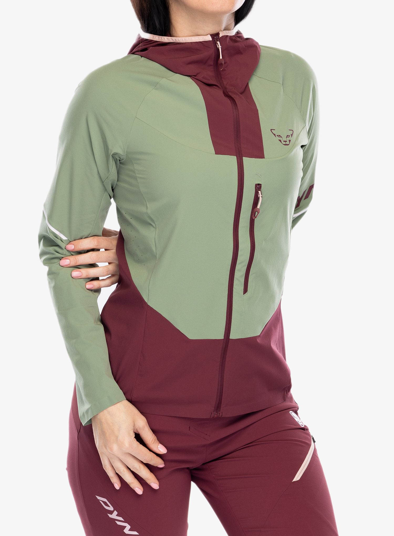 Softshellová bunda dámska Dynafit Traverse DST Jacket - sage