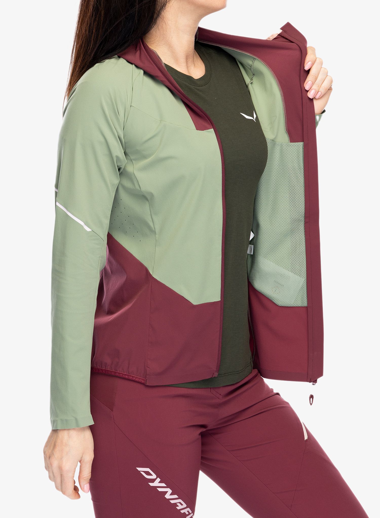 Softshellová bunda dámska Dynafit Traverse DST Jacket - sage