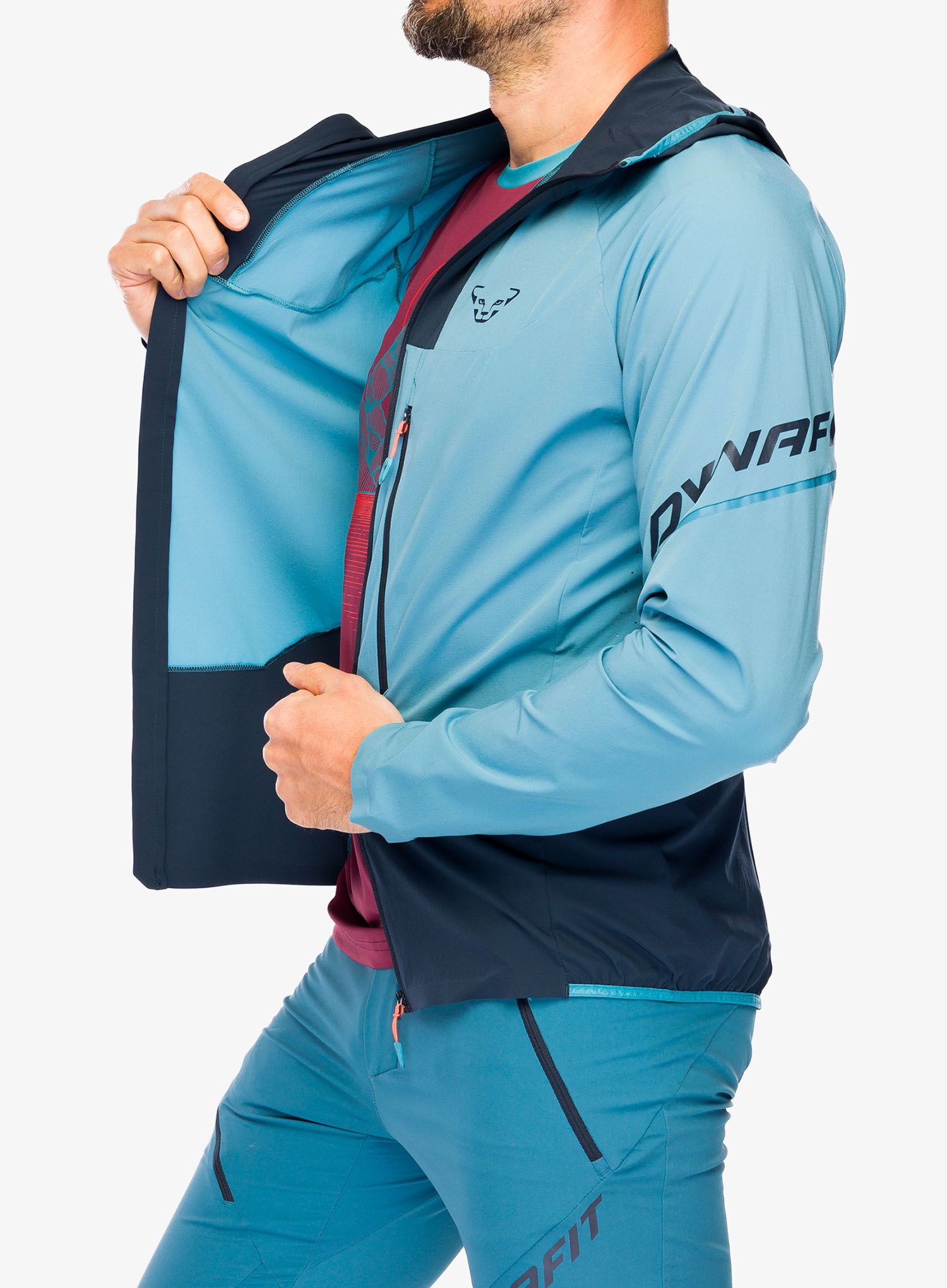 Softshellová bunda Dynafit Traverse DST Jacket - storm blue