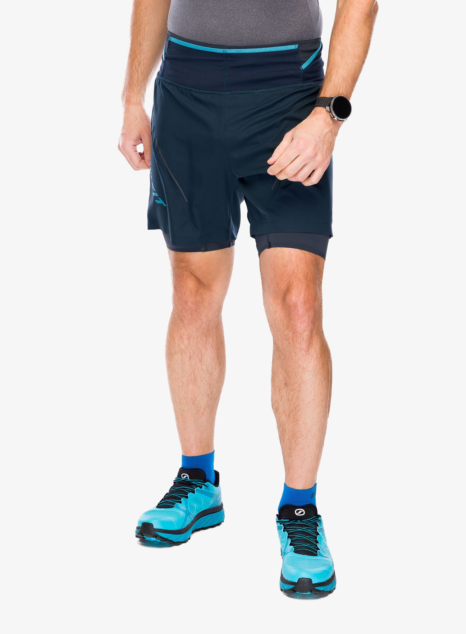 Bežecké kraťasy Dynafit Ultra 2/1 Shorts - blueberry/storm blue