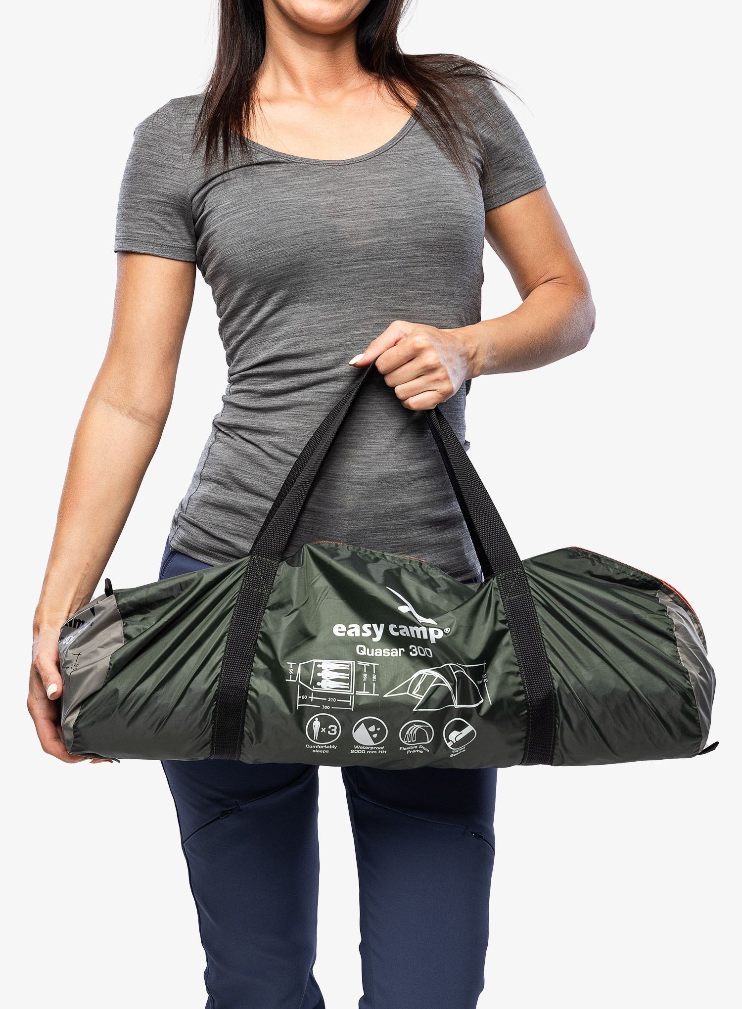 Stan pre 3 osoby Easy Camp Quasar 300 - rustic green