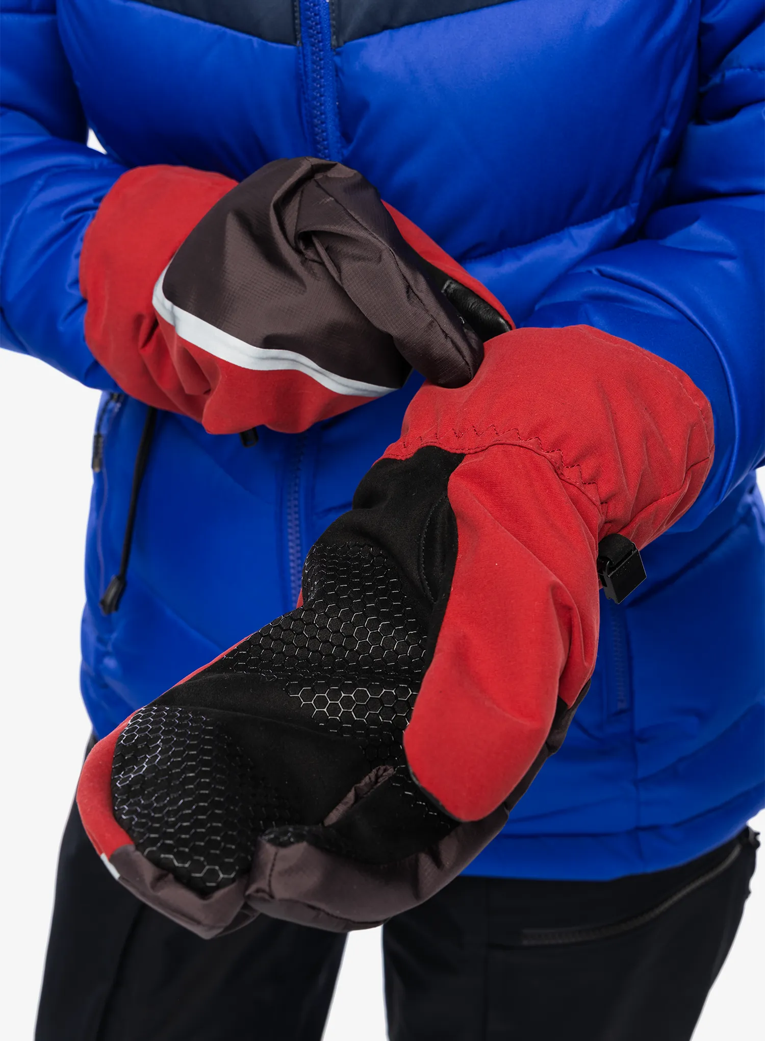 Rukavice Elmer EM510 Windproof Over Trigger Mitten - red