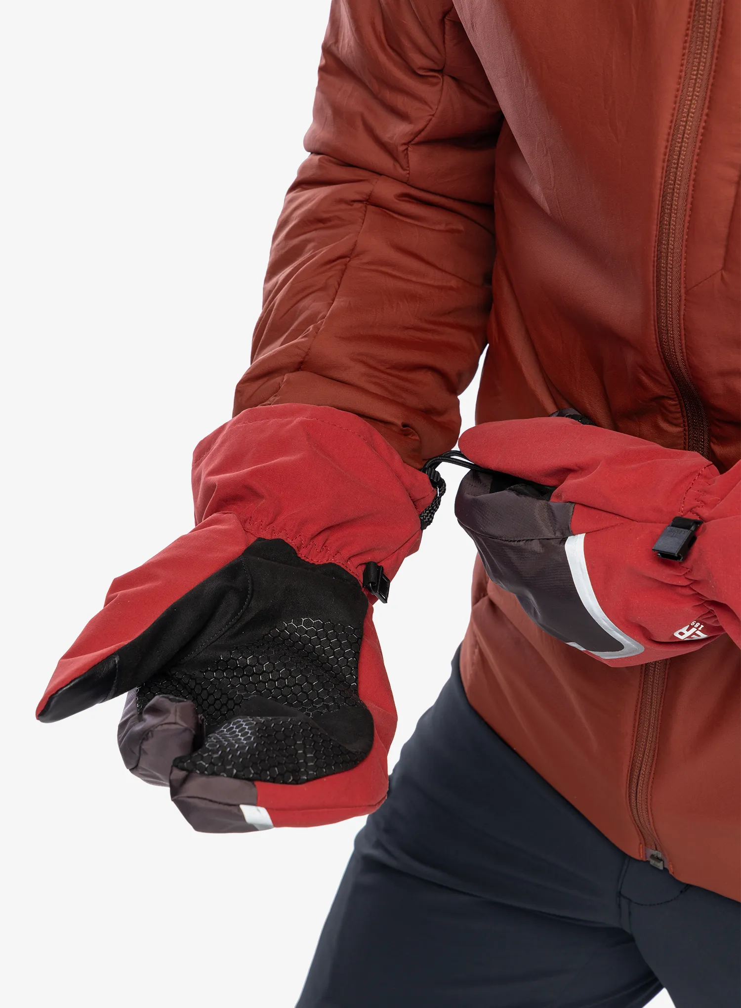 Rukavice Elmer EM510 Windproof Over Trigger Mitten - red