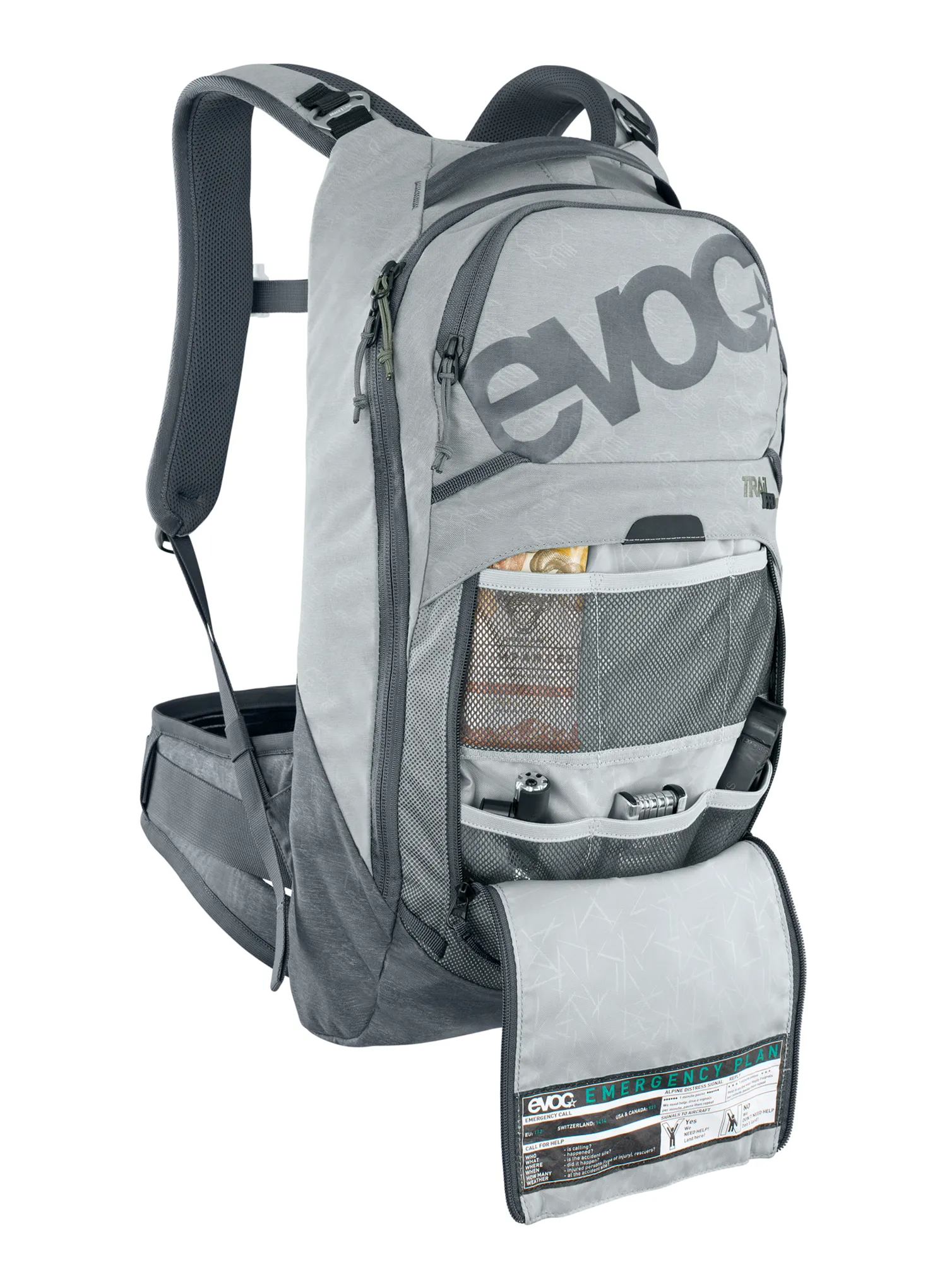 Cyklistický batoh Evoc Trail Pro 10 - stone/carbon grey