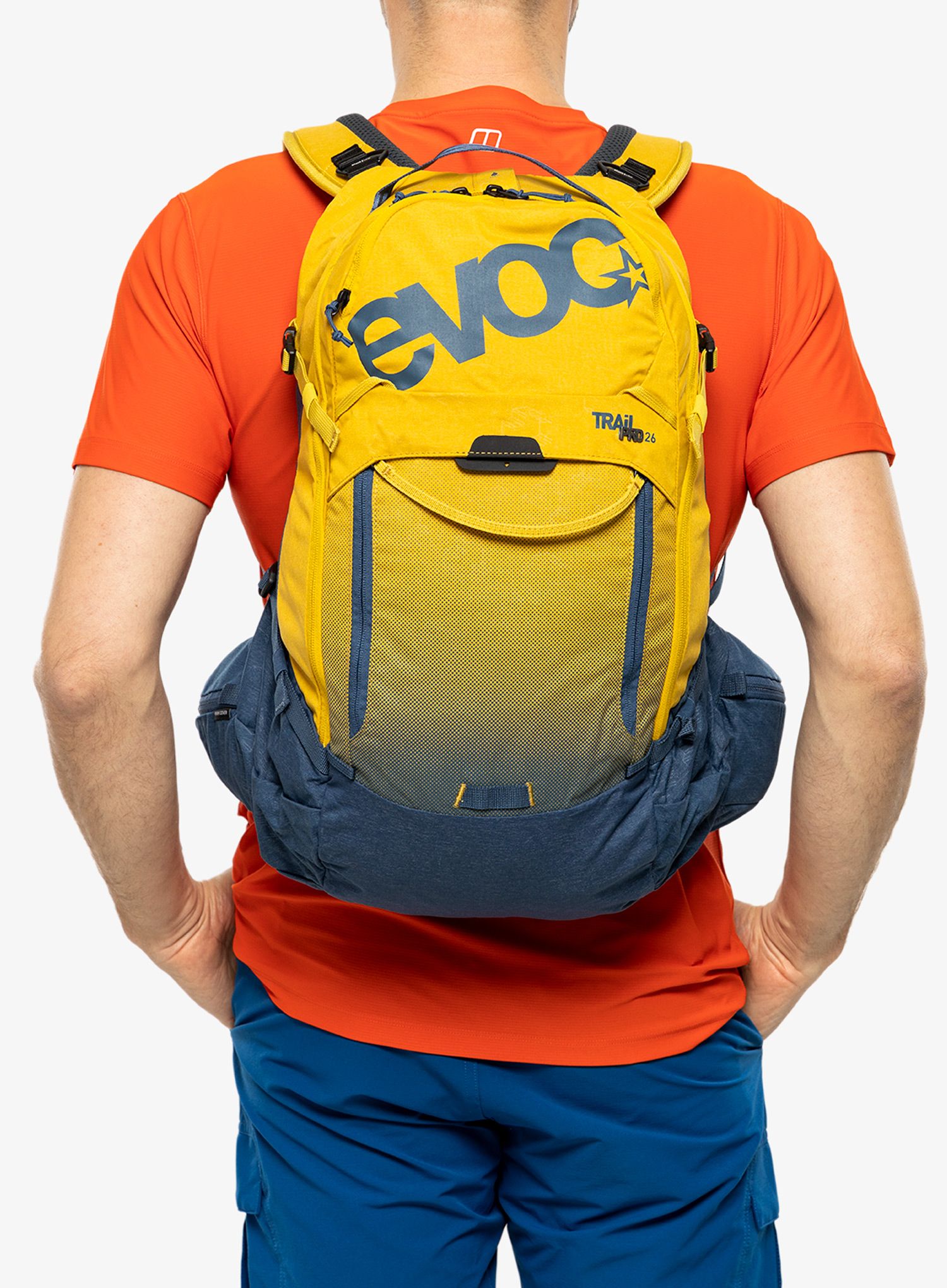 Enduro batoh Evoc Trail Pro 26 - curry/denim