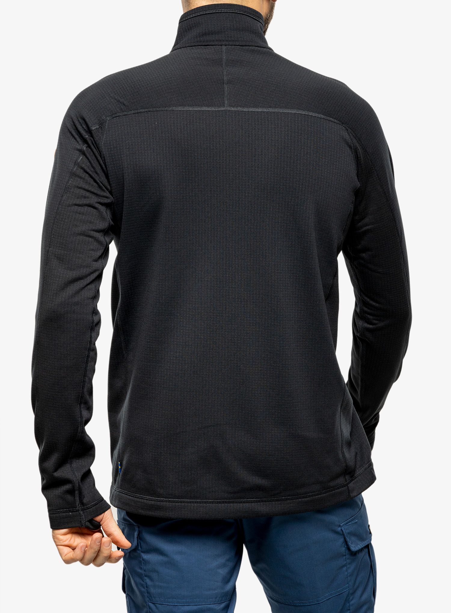 Flísová mikina Fjallraven Abisko Lite Fleece Half Zip - black