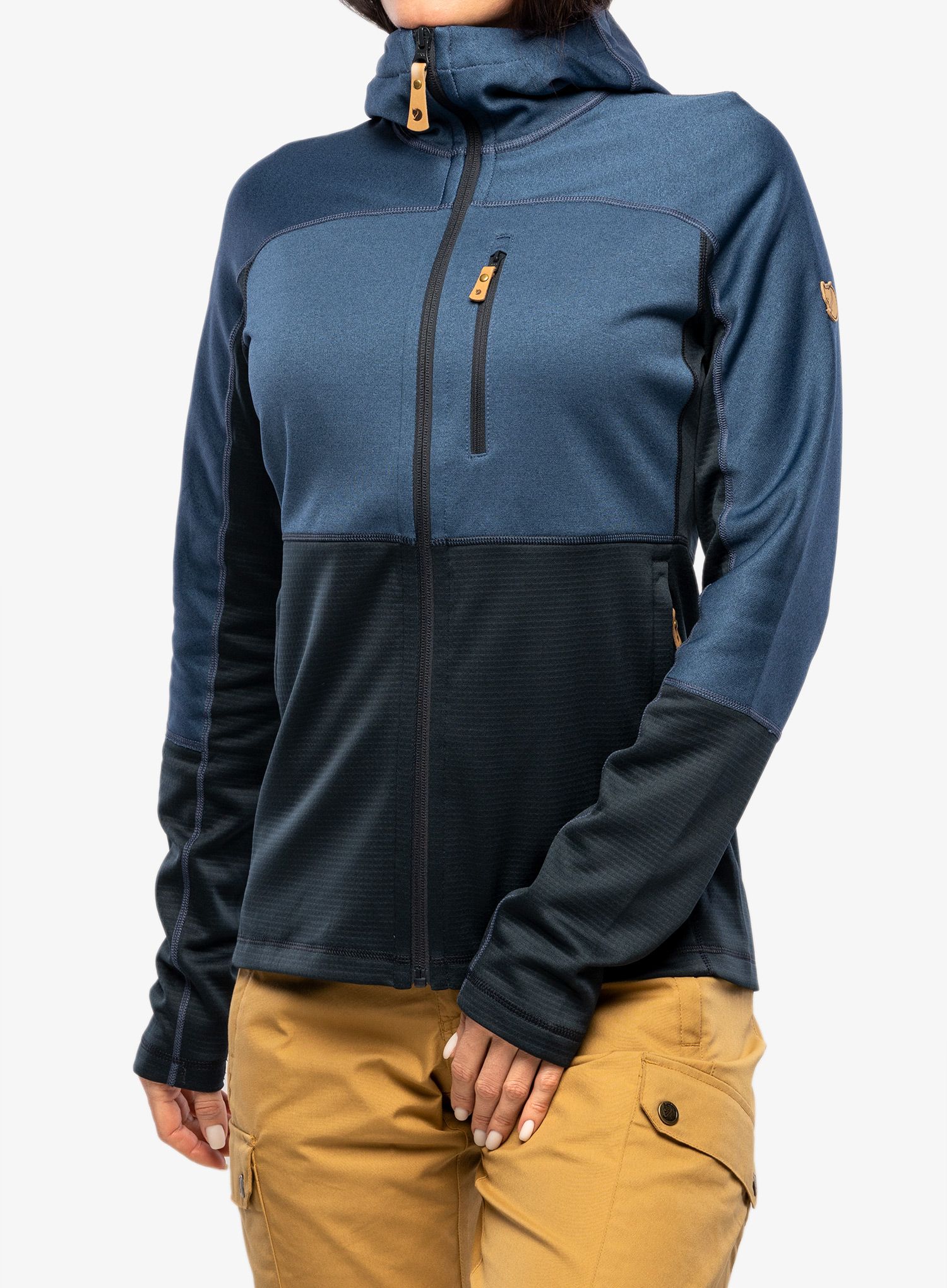 Mikina dámska Fjallraven Abisko Trail Fleece - dark navy/indigo blue