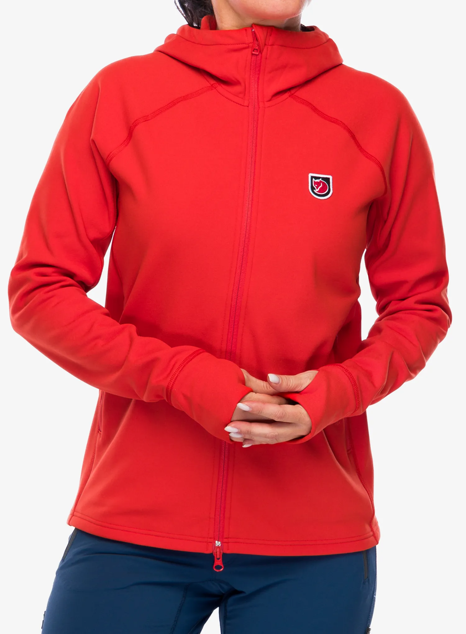 Flísová mikina dámska Fjallraven Expedition Fleece Hoodie - flame orange