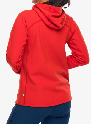 Flísová mikina dámska Fjallraven Expedition Fleece Hoodie - flame orange