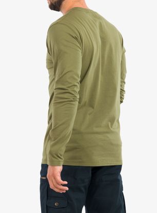 Tričko s dlhými rukávmi Fjallraven Forever Nature Badge L/S - caper green