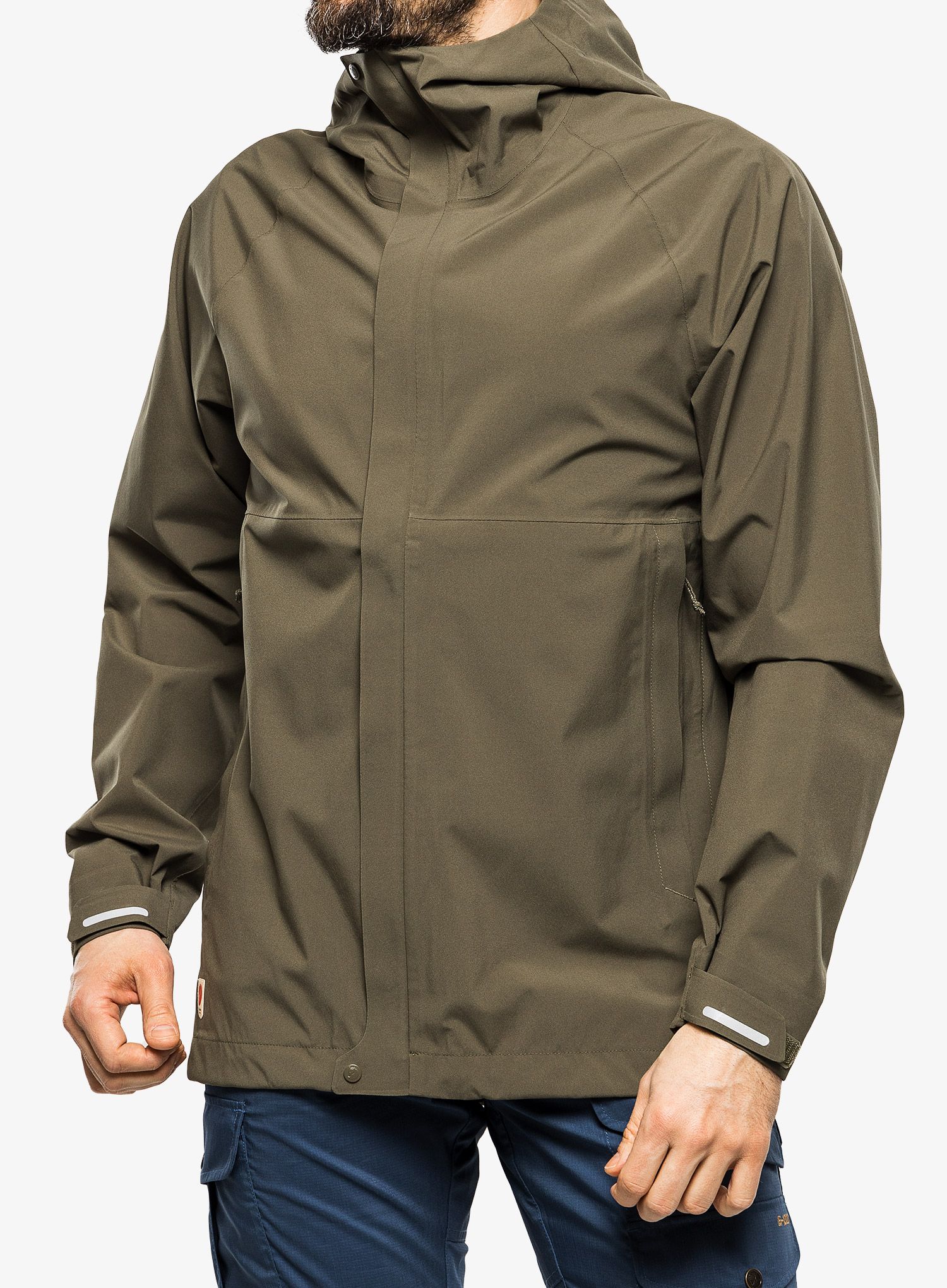 Bunda do dažďa Fjallraven HC Hydratic Trail Jacket - laurel green