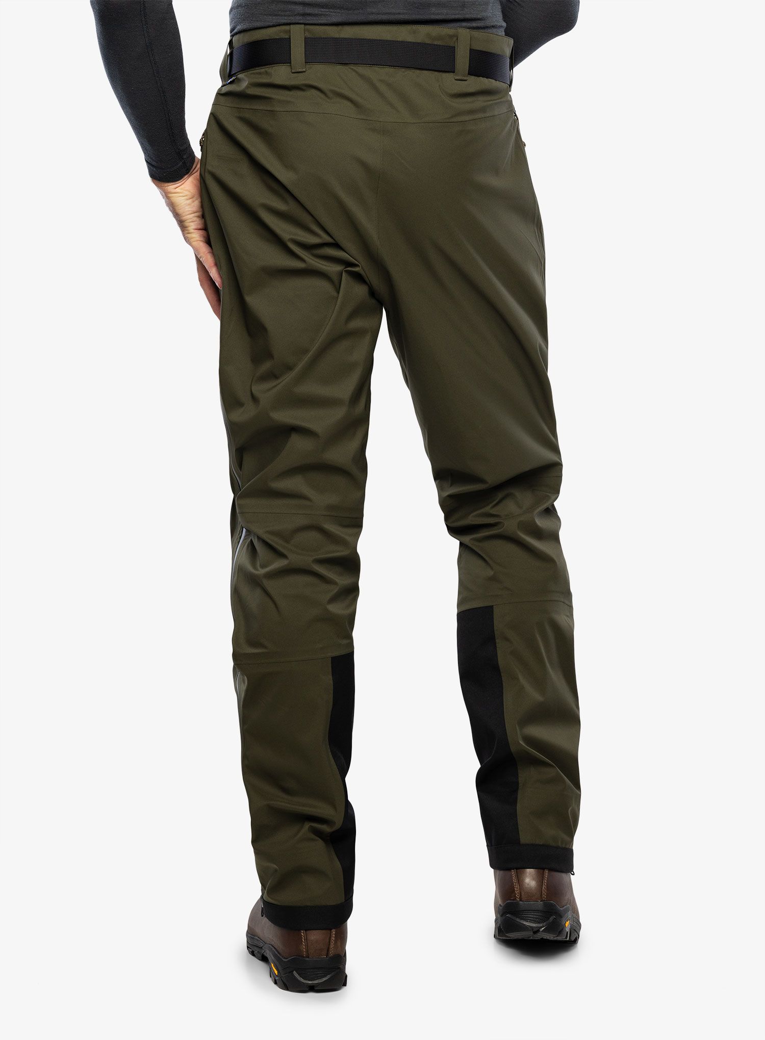 Nohavice Fjallraven Keb Eco-Shell Trousers - deep forest