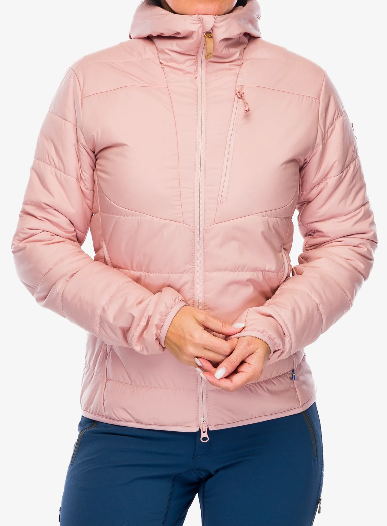 Zateplená bunda dámska Fjallraven Keb Padded Hoodie - chalk rose