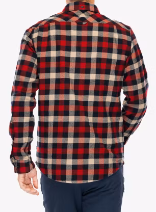 Turistická košeľa Fjallraven Skog Shirt - dark navy/red