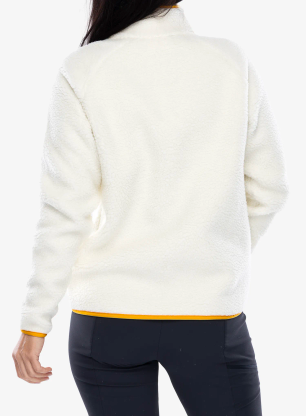 Flísová mikina dámska Fjallraven Vardag Pile Fleece - chalk white