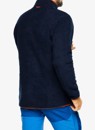 Flísová bunda Fjallraven Vardag Pile Fleece - navy/autumn leaf