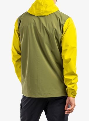 Bunda do dažďa Haglofs Buteo Jacket - olive green/aurora