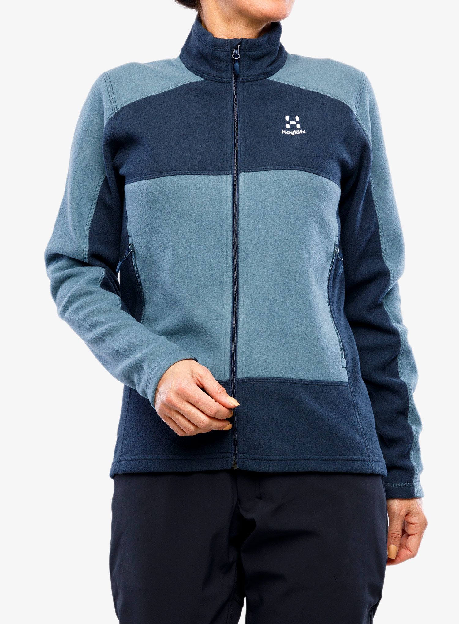 Dámska mikina na zips Haglofs Buteo Mid Jacket - steel blue/tarn blue