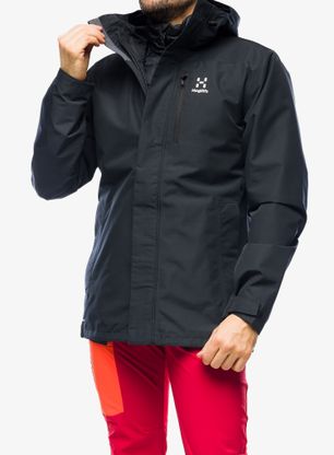 Zimná bunda Haglofs Ek 3-in-1 Proof Jacket - true black