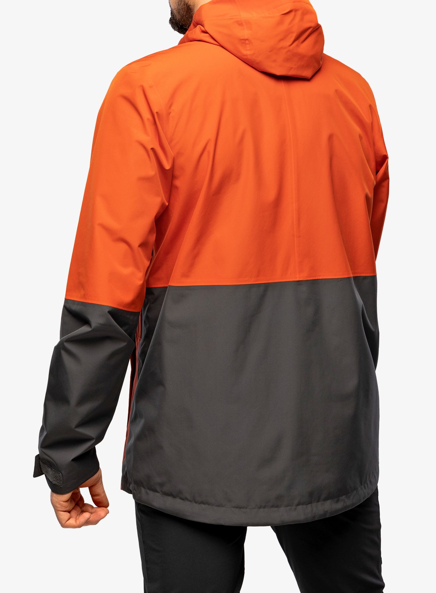 Nepremokavá bunda pánska Haglofs Finch Proof Jacket - habanero/magnetite