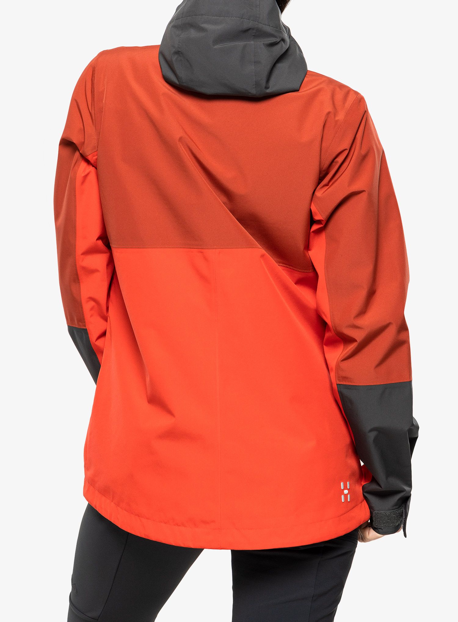 Nepremokavá bunda dámska Haglofs Finch Proof Jacket - poppy red/corrosion