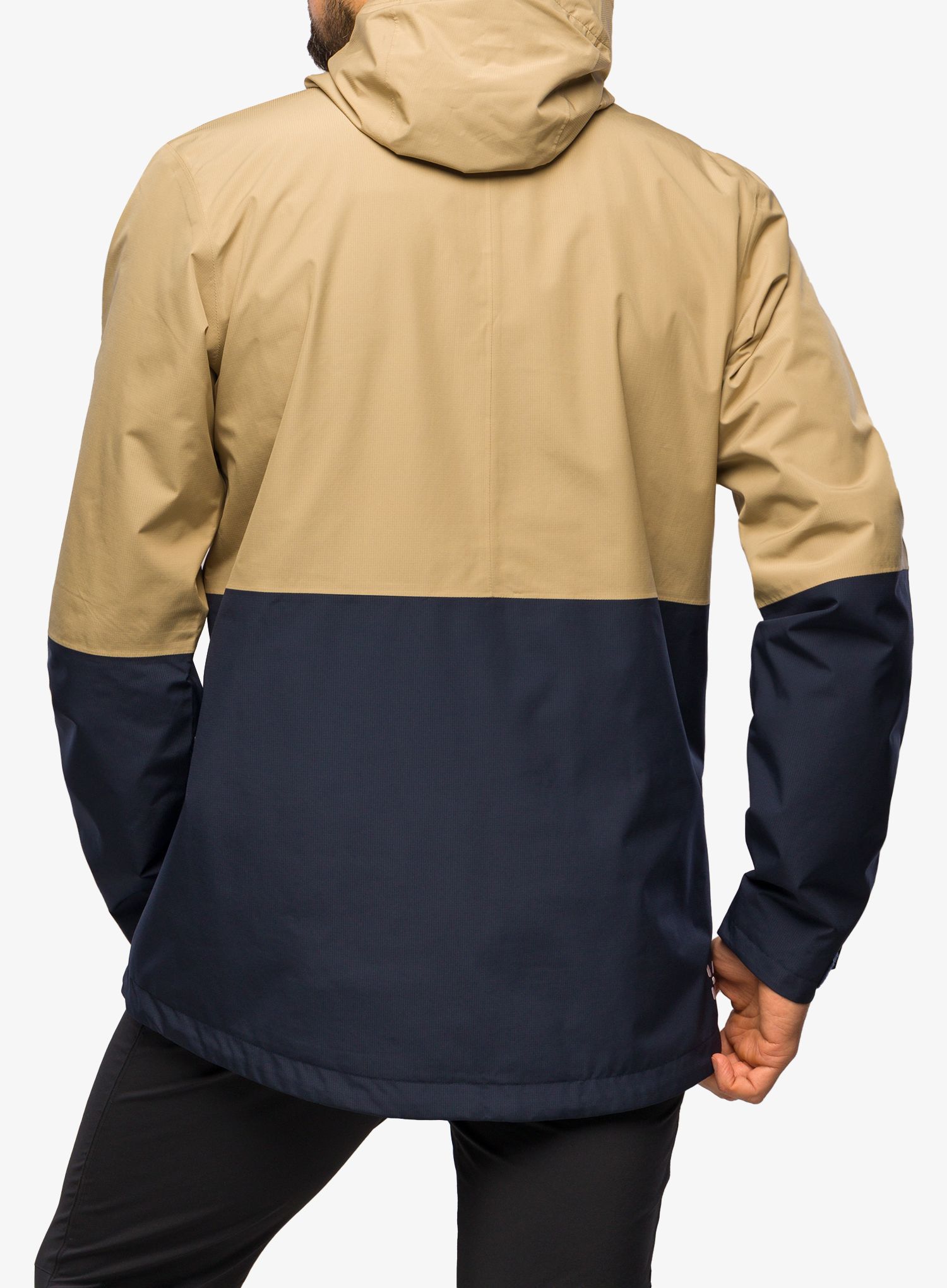 Bunda do dažďa pánska Haglofs Finch Proof Jacket - sand/tarn blue