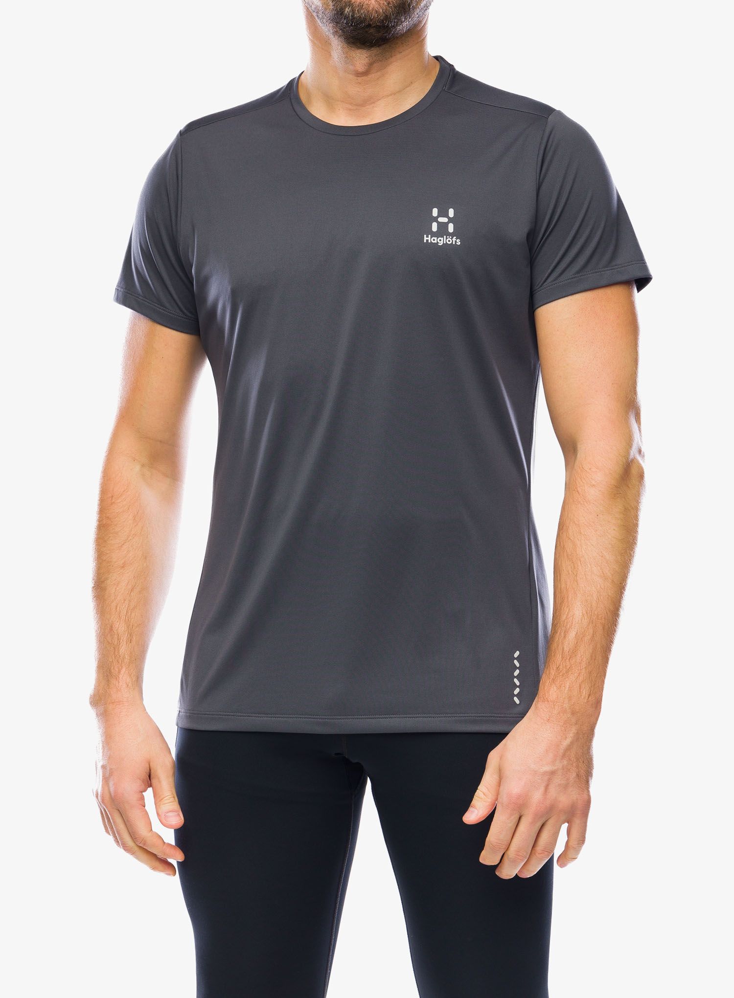 Tréningové tričko Haglofs L.I.M. Tech Tee - magnetite