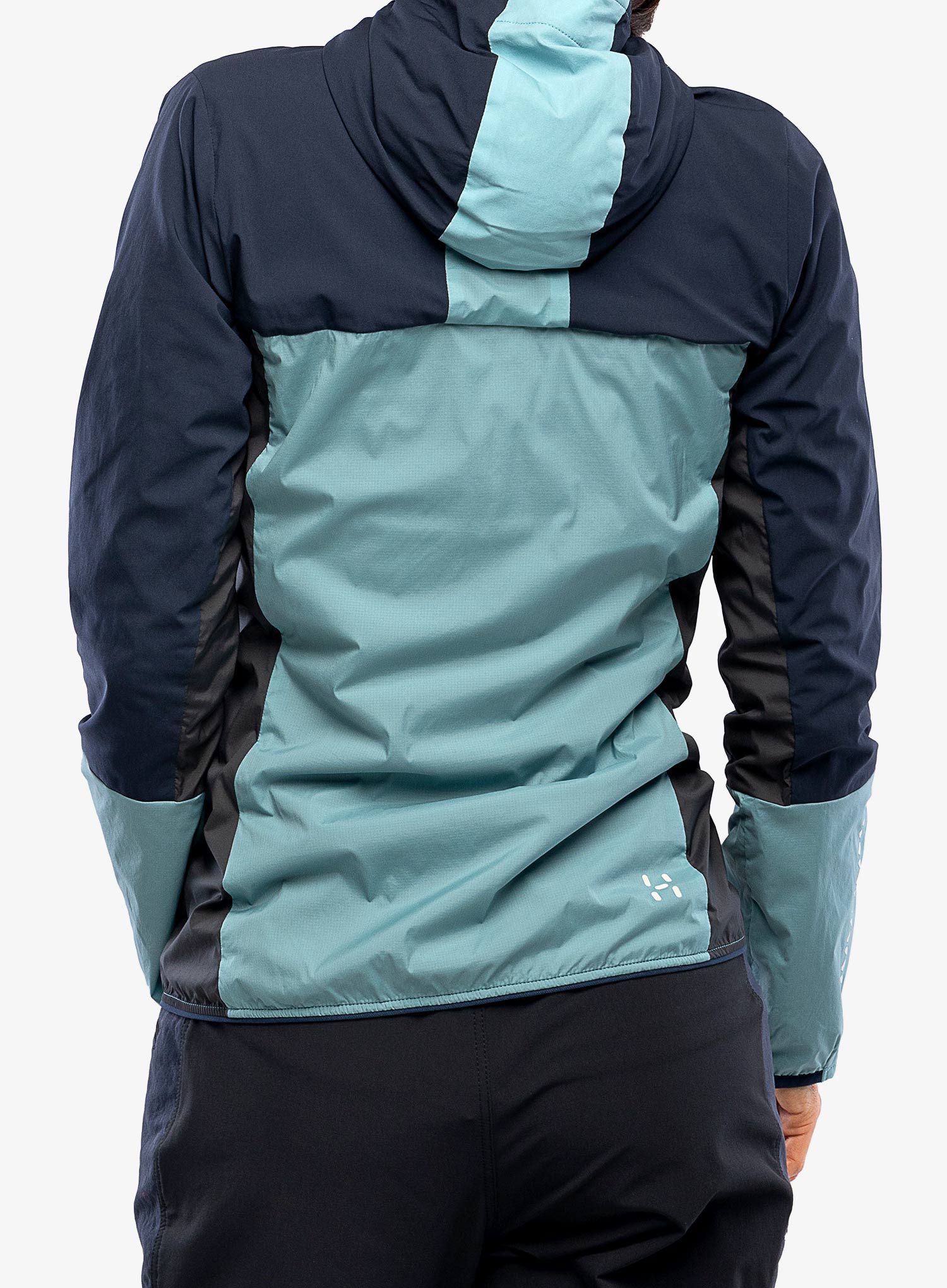 Zateplená bunda dámska Haglofs L.I.M Alpha Hood - frost blue/tarn blue