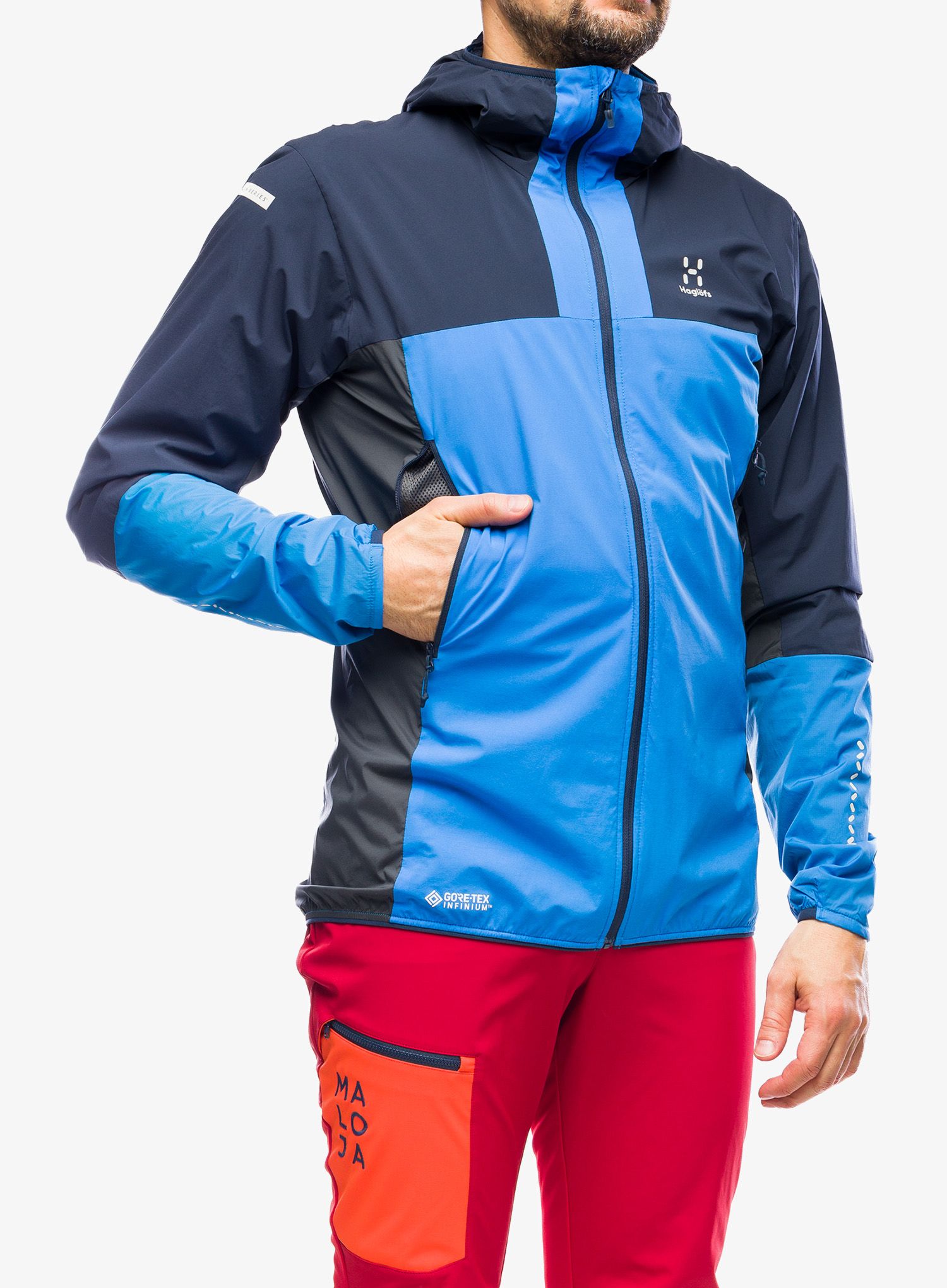 Zateplená bunda Haglofs L.I.M Alpha Hood - nordic blue/tarn blue