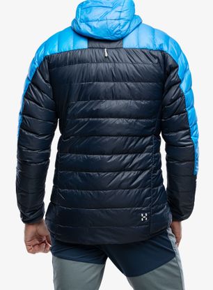 Páperová bunda Haglofs L.I.M Down Hood - tarn blue/nordic blue