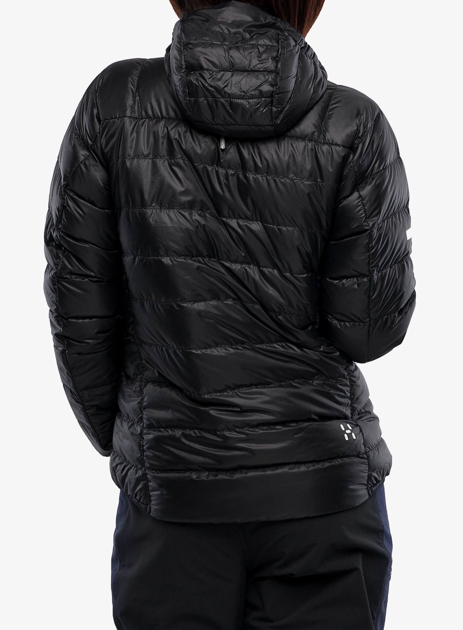 Bunda páperová dámska Haglofs L.I.M Down Hood - true black