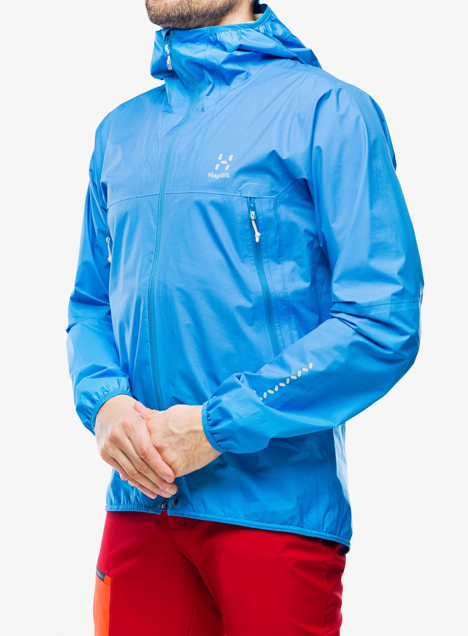 Bunda do dažďa Haglofs L.I.M Proof Jacket - nordic blue