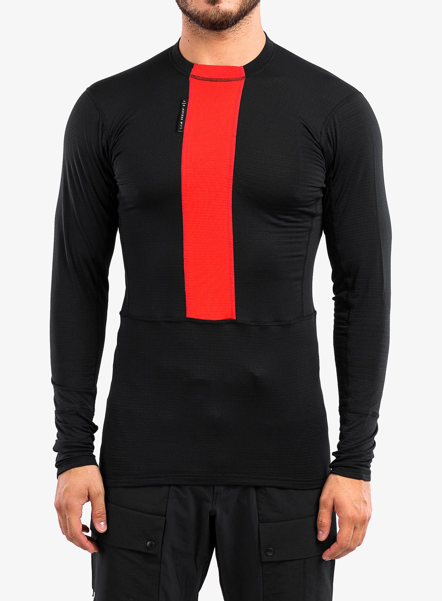 Pánske funkčné tričko Haglofs L.I.M ZT Base - true black/zenith red