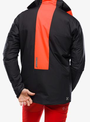 Zateplená bunda Haglofs L.I.M ZT Breathe Insulated Jacket - true black/zenith red