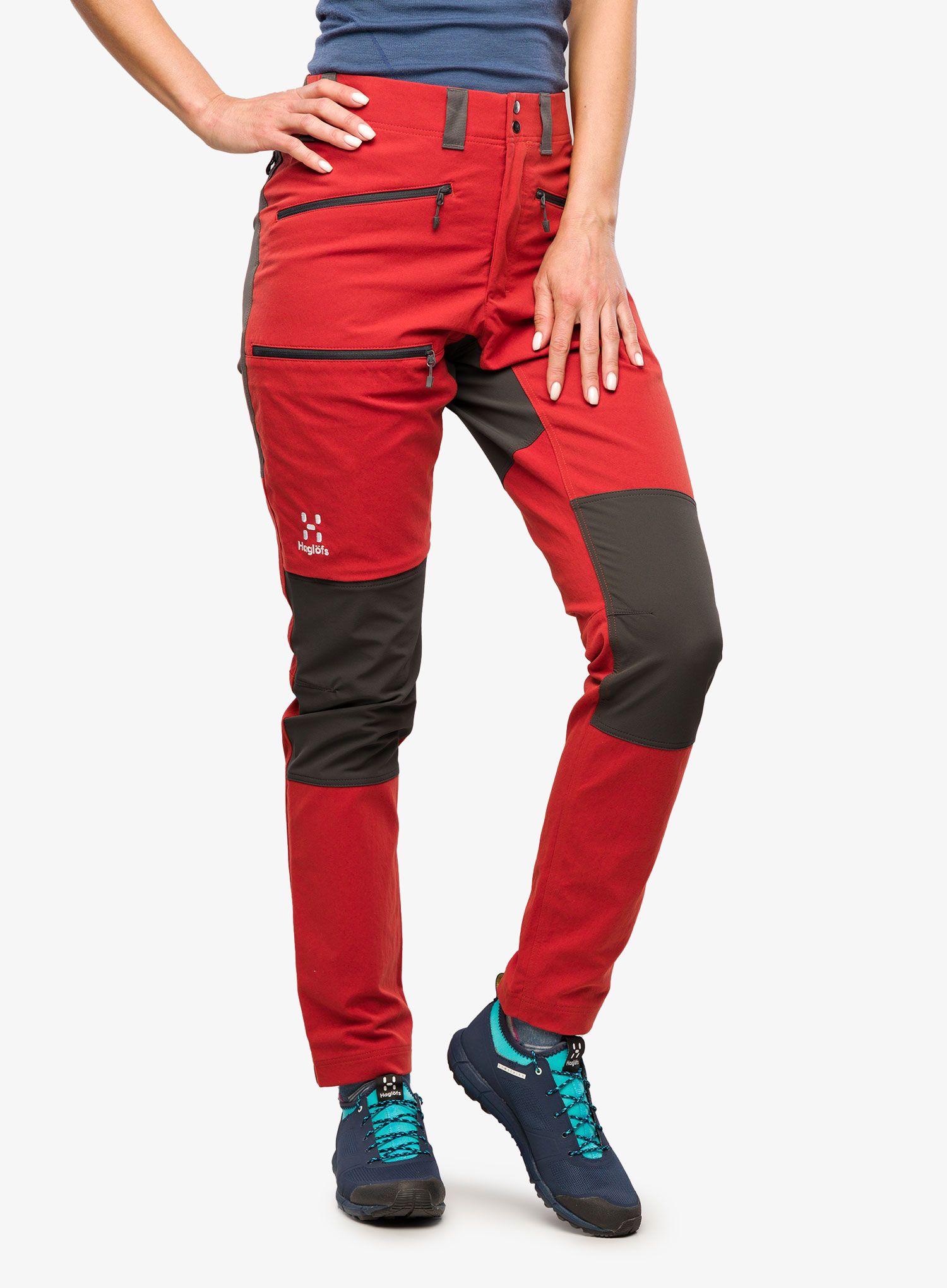 Dámske trekingové nohavice Haglofs Mid Slim Pant - corrosion/magnetite