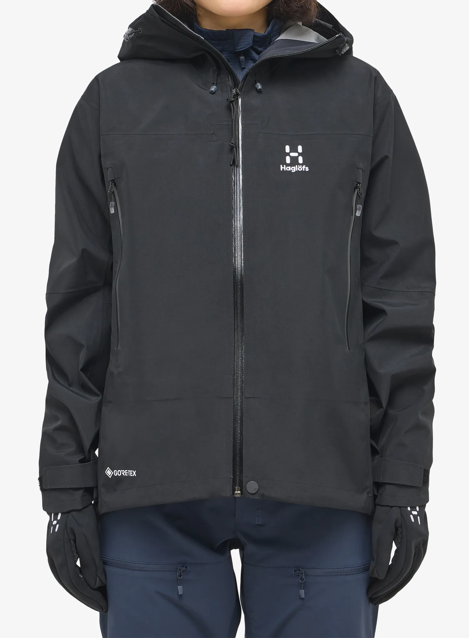 GORE TEX bunda dámska Haglofs ROC Flash GTX Jacket - true black