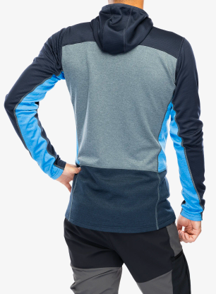 Mikina s kapucňou Haglofs ROC Flash Mid Hood - tarn blue/steel blue