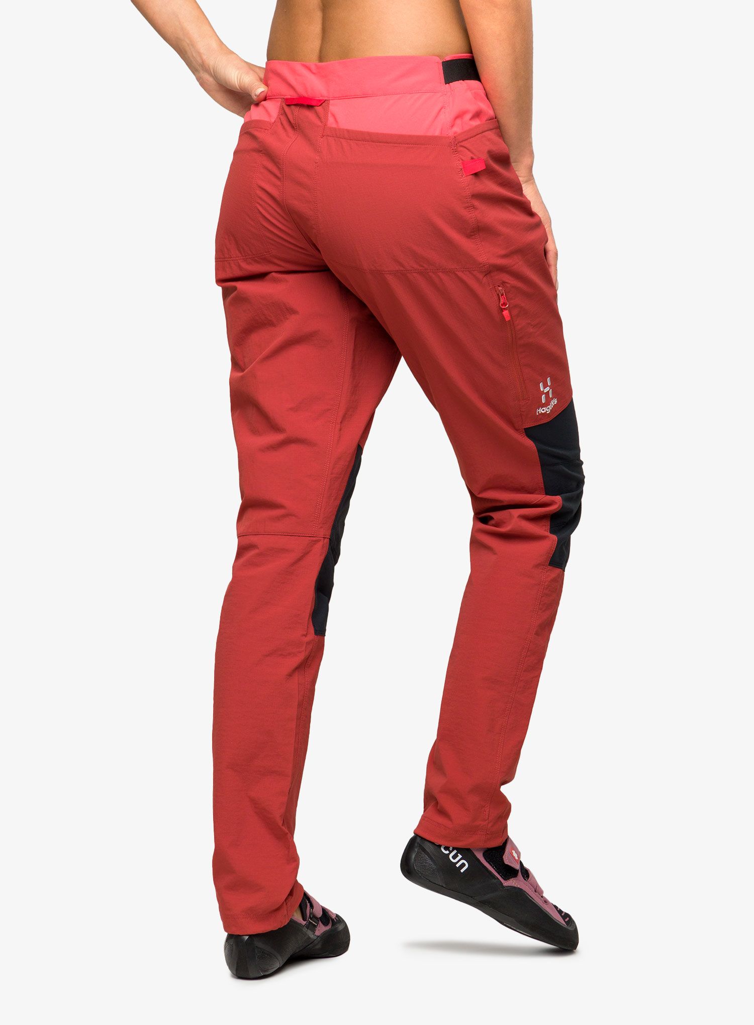 Nohavice na lezenie dámske Haglofs ROC Spitz Pant - corrosion/poppy red
