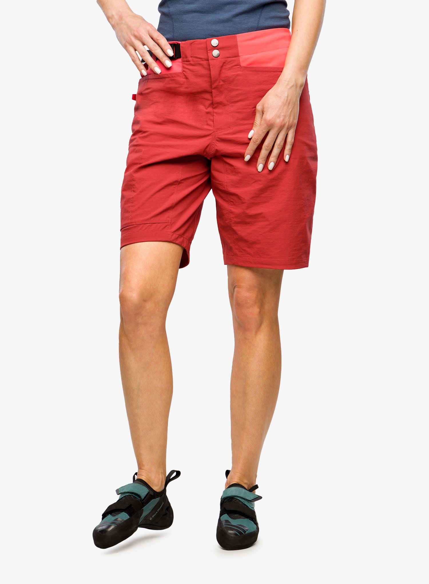 Lezecké kraťasy dámske Haglofs ROC Spitz Shorts - corrosion/poppy red