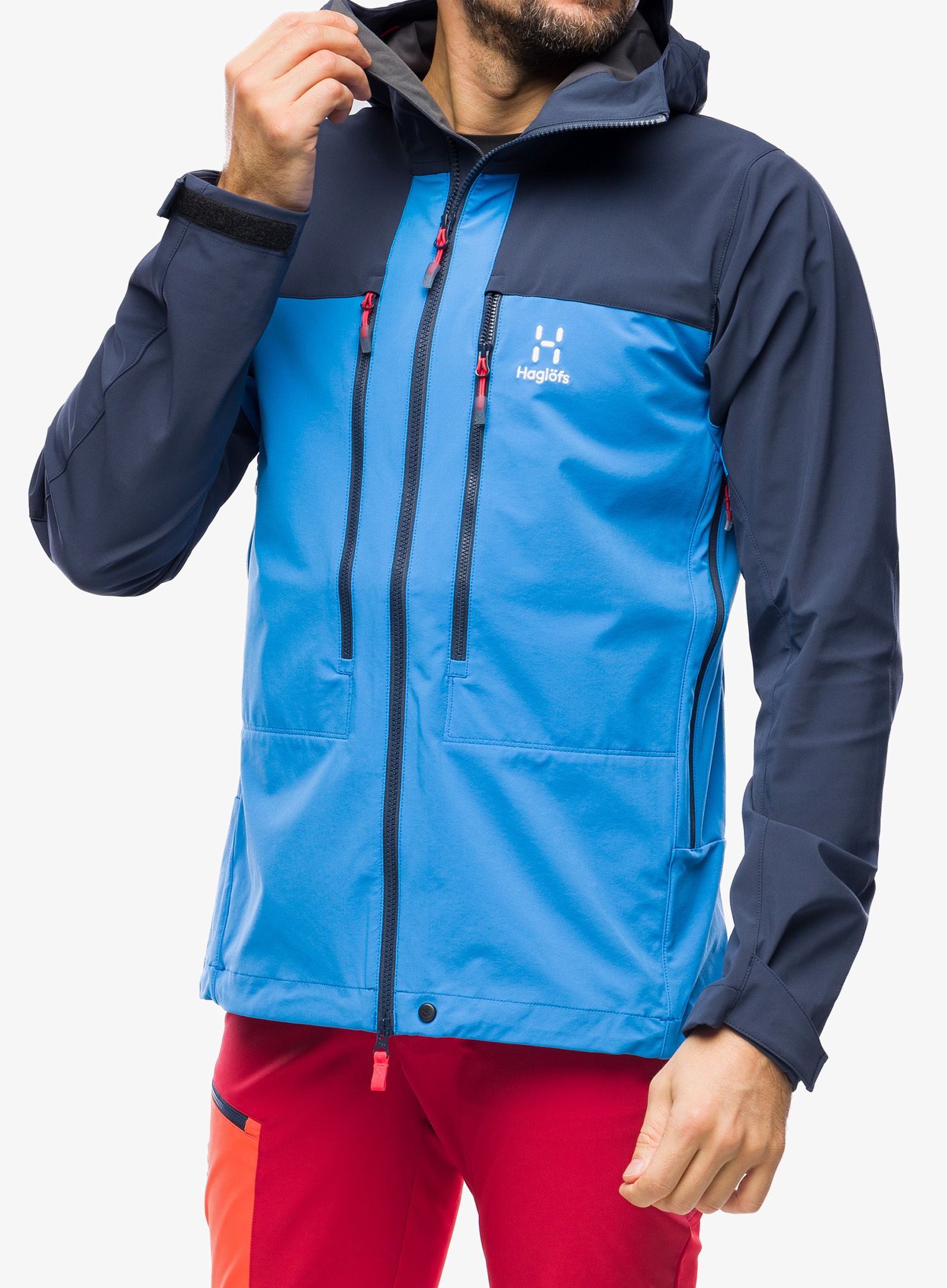 Softshellová bunda Haglofs Roc Sight Softshell Jacket - nordic blue/tarn